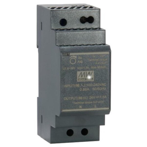 24V DC Industrial Power Supply 30w DIN Rail safety and EMC standard