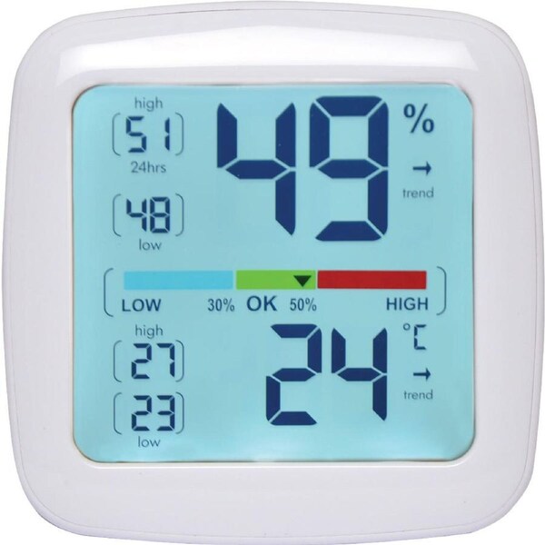Jumbo Screen Wall or Desk Mount Thermometer Hygrometer Monitor&nbsp;Touch illumination