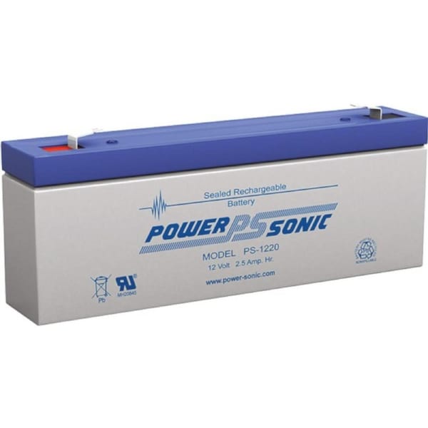 POWER SONIC PS1220 12V 2.5Ah F1 Terminal SLA Sealed Rechargeable Battery