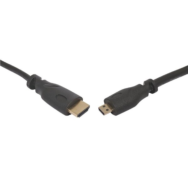 Dynalink P6631A 1.5m Micro HDMI to HDMI Cable Supports 4K Resolutions at 60Hz
