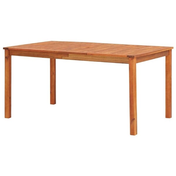 Garden Table 150x90x74 cm Solid Acacia Wood vidaXL