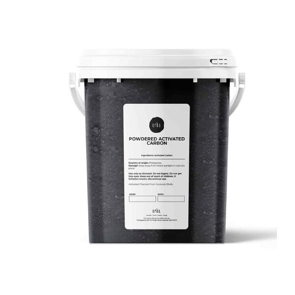 Orku 400g Activated Carbon Powder Coconut Charcoal Bucket - Water Filtration