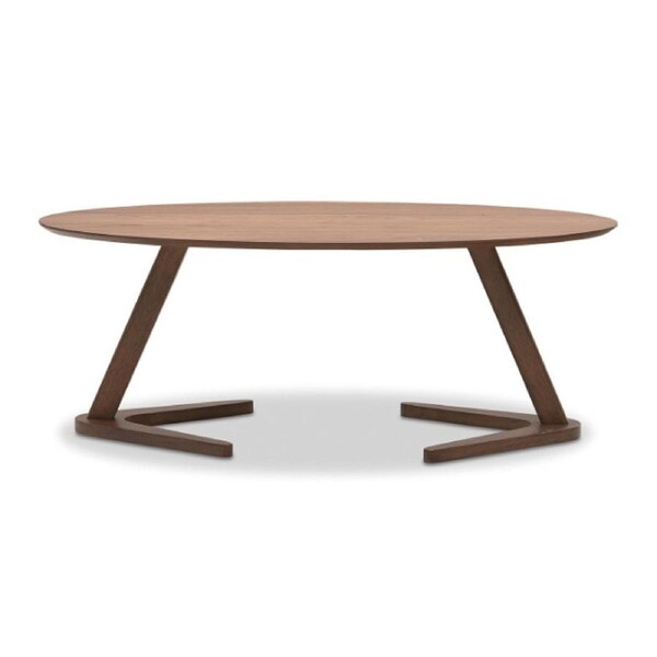 Bismark Solid Wood Coffee Table-Walnut