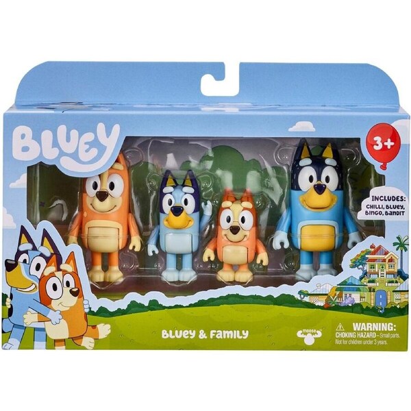Bluey Family Figurines 4 Pack