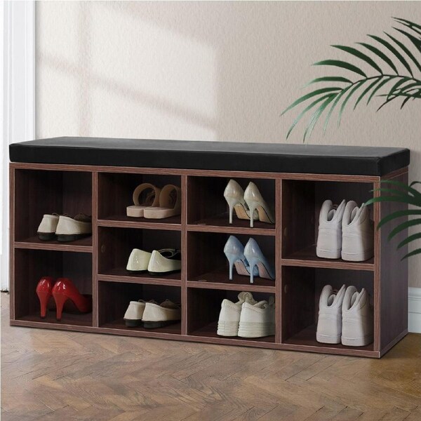 10 Cubes Artiss Shoe Rack Shoe Cabinet Bench