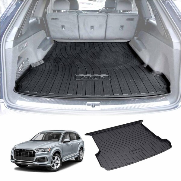 Heavy Duty TPE Cargo Mat Boot Liner Cover Luggage Tray for Audi Q7 SQ7 2015-Onwards