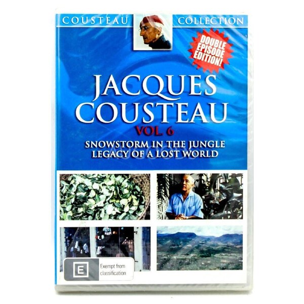 JACQUES COUSTEAU VOL. 6 SNOWSTORM IN THE JUNGLE 2 EPISODES DVD