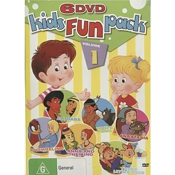 6 DVD KIDS FUN PACK VOLUME 1 - CHILDREN'S Pack