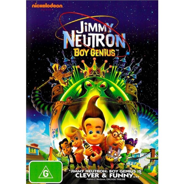 Jimmy Neutron Boy Genius -Kids DVD Rare Aus Stock New Region 4