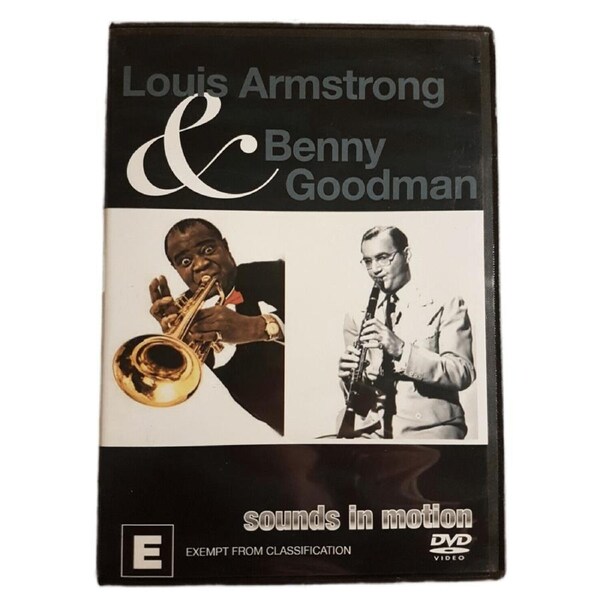 LOUIS ARMSTRONG & BENNY GOODMAN -Rare DVD Aus Stock -Music New