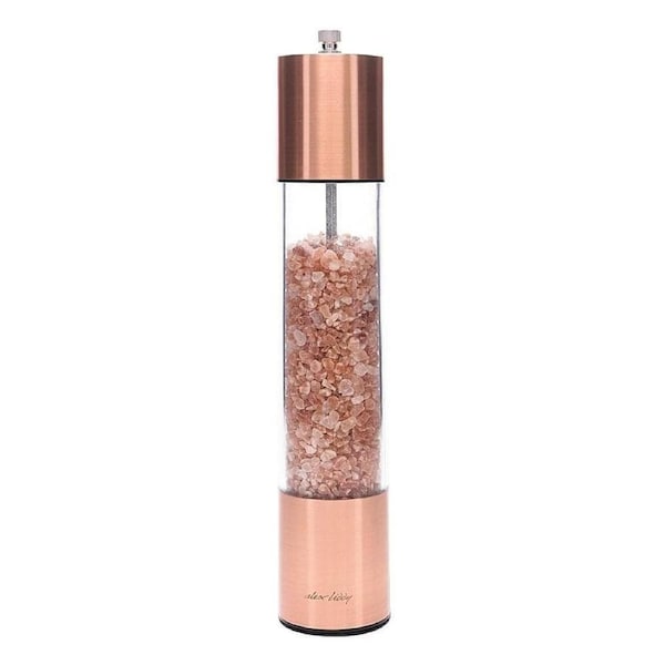 Advance Stainless Steel Himalayan Salt Grinder Rose Gold 29.5cm Pink Alex Liddy