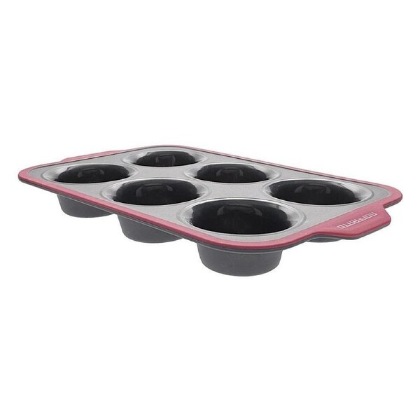Soffritto Professional Bake 6-Cup Non-Stick Silicone Muffin Pan 33X22.5X4cm
