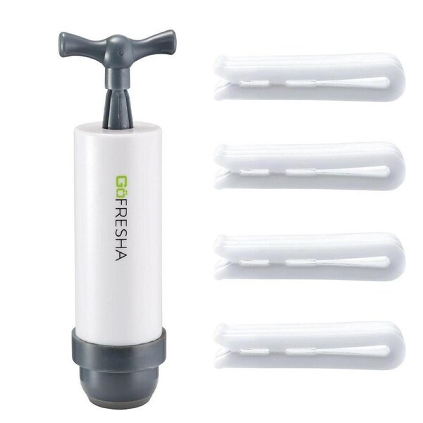 GoFresha Plastic 17-Piece Vacuum Seal Bags Set 26X34cm