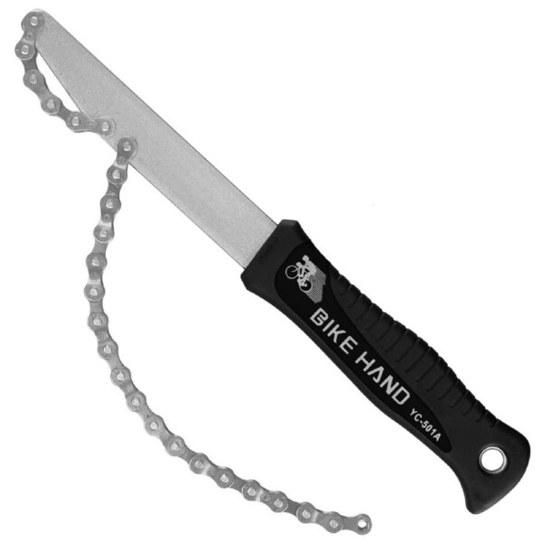 BikeHand Compatible with Shimano Sram Freewheel Turner Install Removal Chain Whip Tool Kit - Cassette Remover for MTB Road 8 9 10 11 Speed