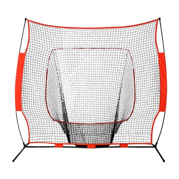 Portable Baseball Training Net Stand Softball Practice Sports Tennis