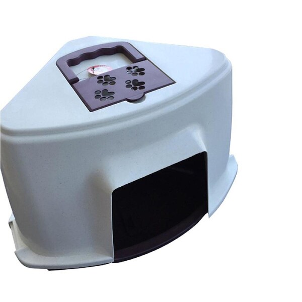 Portable Hooded Cat Toilet Litter Box Tray House With Handle and Scoop