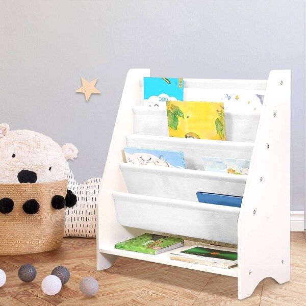 5-Tier BoPeep Kids Bookshelf Bookcase Storage Display Rack