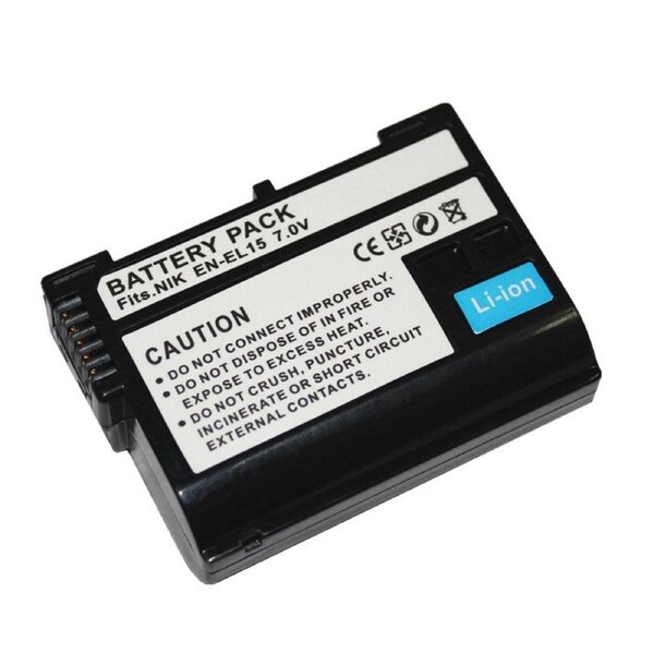 Replacement Battery EN-EL15 for Nikon 1 V1 D500 D600 D610 D7000 D7100 D7200 D750 D7500 D800 D800E D810 D810A D850 Z6 Z7 Camera