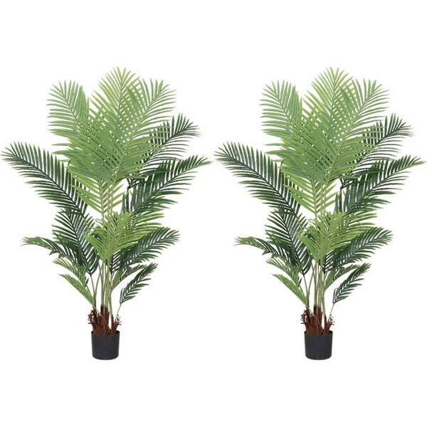 SOGA 2X 180cm Artificial Swallowtail Sunflower Fake Decoration Tree Flower Pot Plant