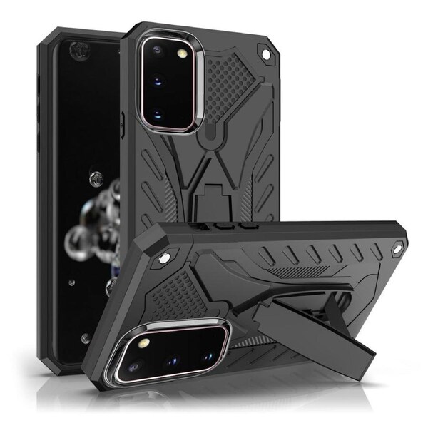 For Samsung Galaxy S20 Case, Armour Strong Shockproof Tough Cover with Kickstand, Black