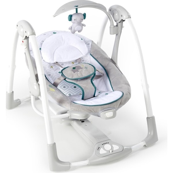 Ingenuity ConvertMe Swing 2 Seat Baby/Infant Rocker/Rocking Chair Seat Grey 0m+