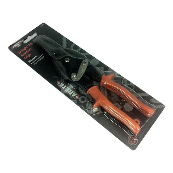 Arete 250mm Serrated Blade Straight Cutter Aviation Snips/Metal Sheet Scissor