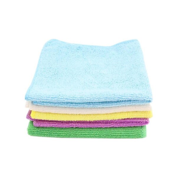 5PK Boxsweden 30x30cm Cleaning Microfibre Cloth Assorted Colour Towel Wash