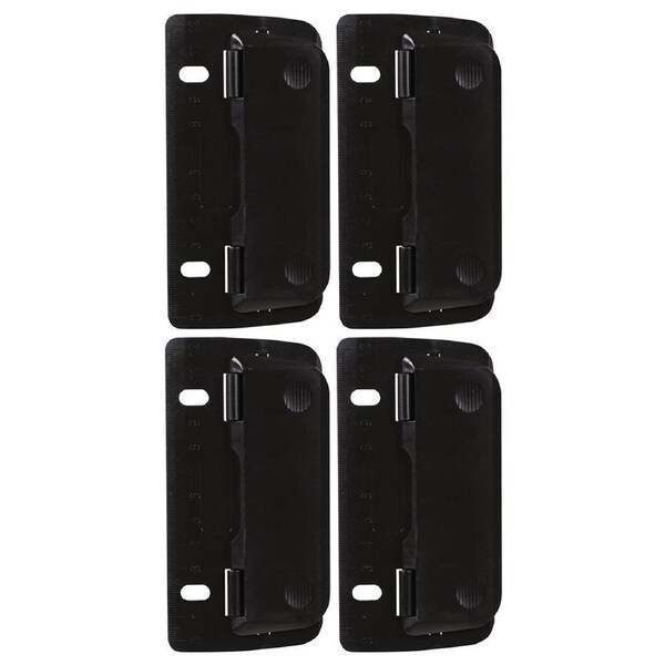 4PK ColourHide Bindermate 2 Round Hole Punch Maker/Puncher for File Binder BLK