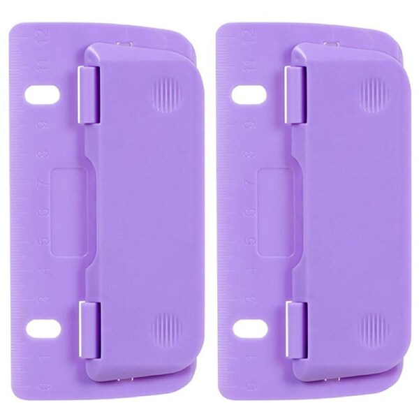 2x ColourHide Bindermate 2 Round Hole Punch Maker Paper Puncher f/File Binder PL