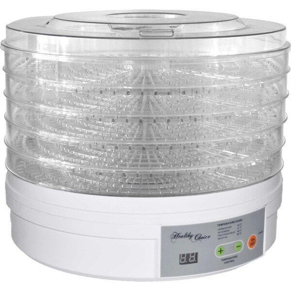 Healthy Choice 300W Food Dehydrator 5 Tier/Layer/Temperature Control/Fruit/Jerky