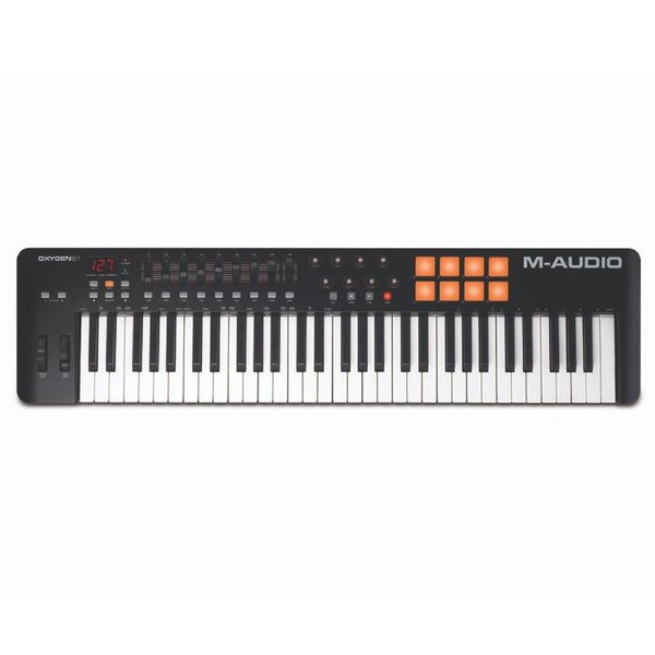 M-Audio Oxygen 61 USB MIDI Pad Portable Keyboard Controller w/Ableton Live Black