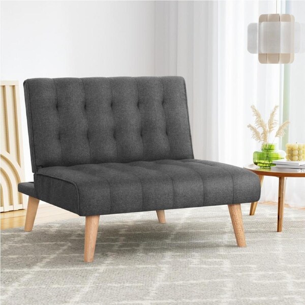Artiss Sofa Bed Couch 1 Seater Lounge Fabric Grey