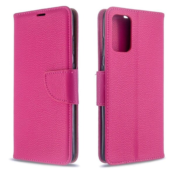 For Samsung Galaxy S20+ Plus Case, PU Leather Wallet Cover with Stand & Lanyard, Rose Red