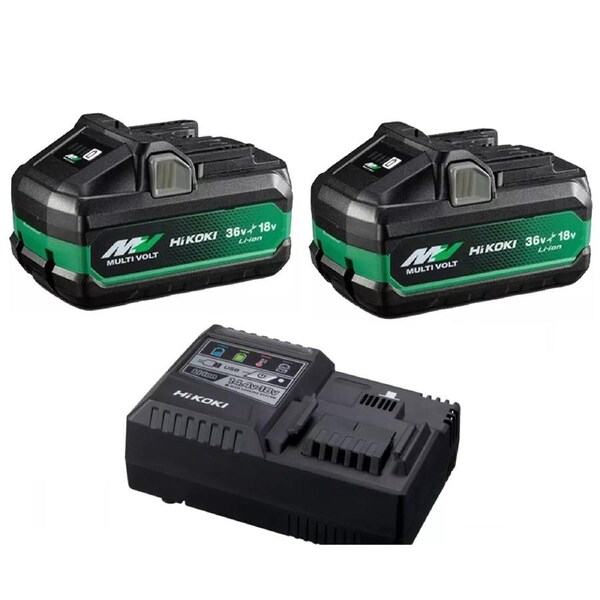 BRAND NEW HITACHI / HIKOKI BATTERY AND CHARGER KIT BSL36A18X UC18YSL3 18V LI-ION 5.0AH