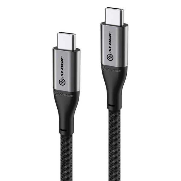 Alogic 30cm Super Ultra USB 2.0 USB-C to USB-C Cable 5A/480Mbps Space Grey [ULCC2030-SGR]