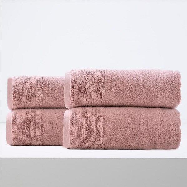 Renee Taylor Aireys 650 GSM Zero Twist 4 Pack Bath Sheet Cherwood