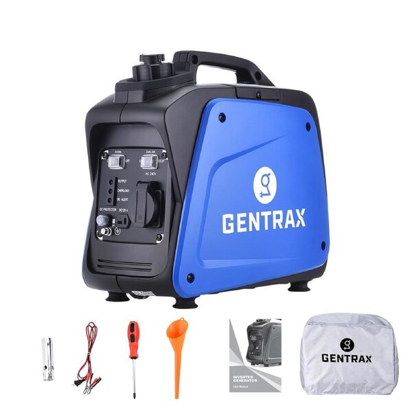 GENTRAX 800W Inverter Generator Emergency Power for Lights Phones