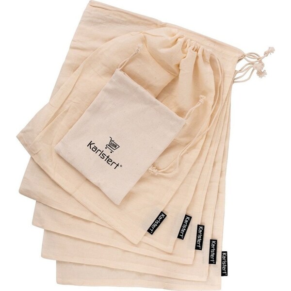 Karlstert Set 5 Cotton Muslin Produce Bags