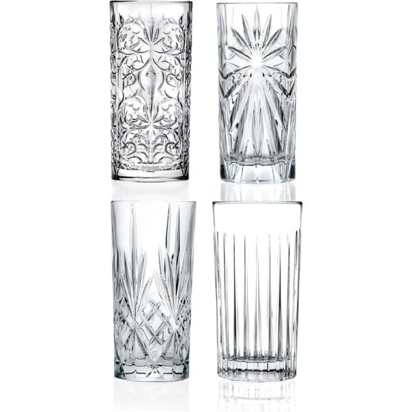 RCR Mixology Highball Crystal Tumblers Set 4 - 440ml