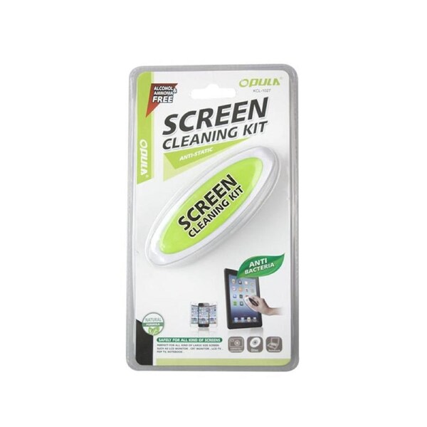 Opula Glass LCD Screen Cleaning Kit - Sponge Brush and Solution Spray