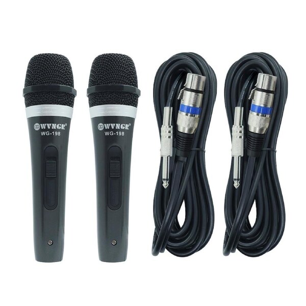 Precision Audio Twin Wired Microphones WG-198-TWIN