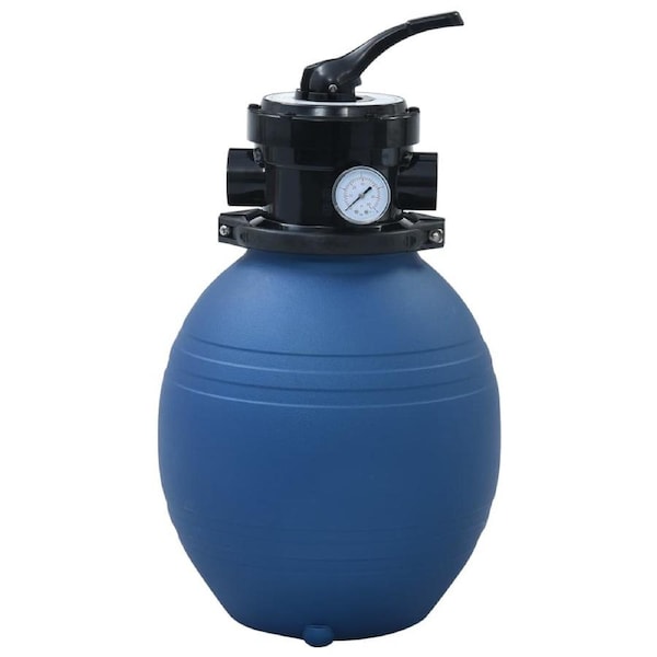 Pool Sand Filter with 4 Position Valve Blue 300 mm vidaXL