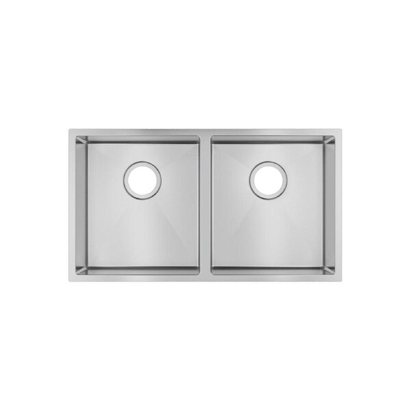 ACA 770x450x215mm 1.2mm Handmade Top/Undermount Double Bowls Kitchen Sink