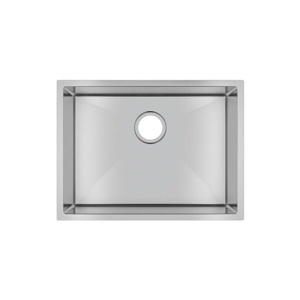 ACA 600x450x300mm 1.2mm Handmade Top/Undermount Single Bowl Kitchen/Laundry Sink