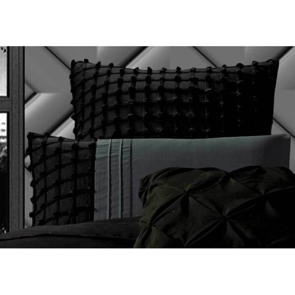Cossette Black European pillowcases Twin Pack
