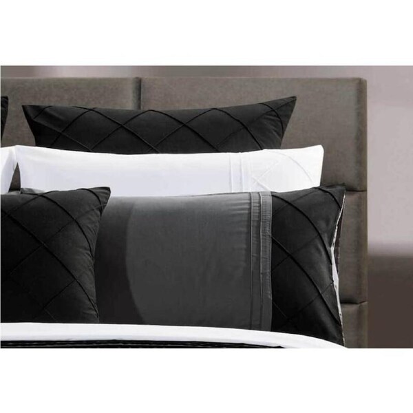 Black Diamond Pintuck European pillowcases Twin Pack