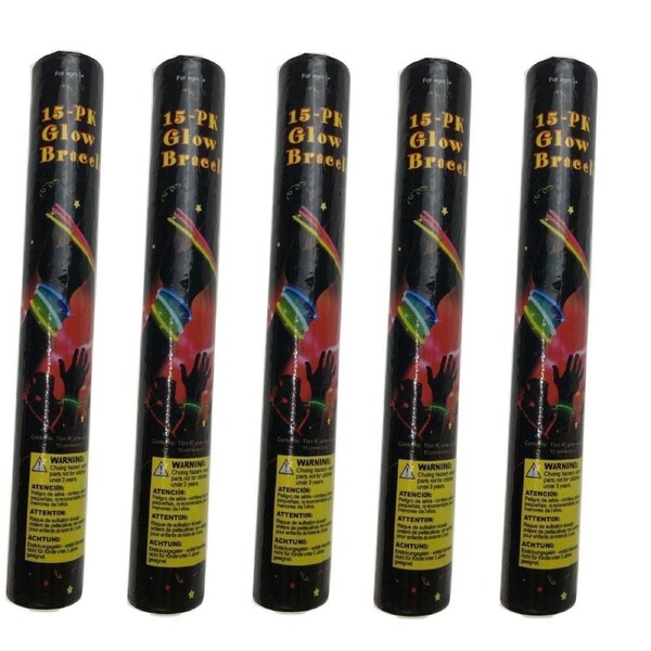 75 GLOW STICKS Party Light Glow In The Dark Rave BRACELETS Disco Bulk 20cm