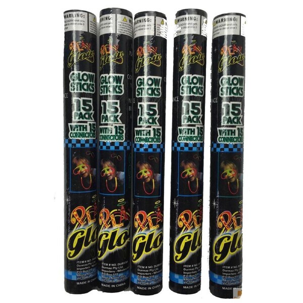 75 GLOW STICKS Party Light Glow In The Dark Rave NECKLACE Disco Bulk