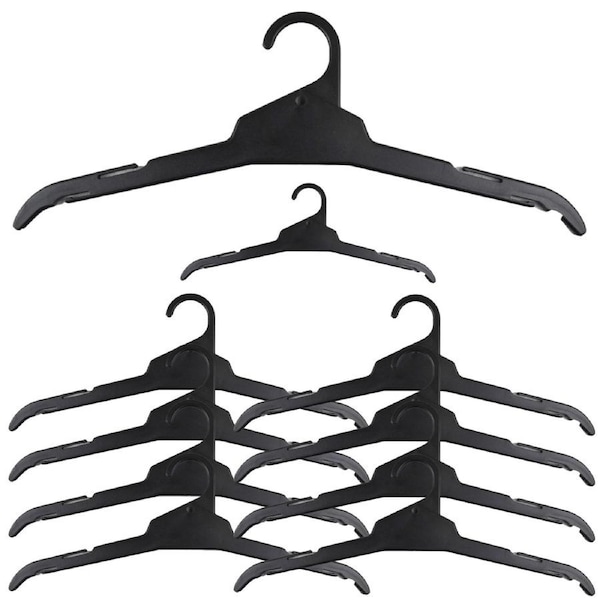 10x TOP HANGERS Clothes Hanger Garment Holder All Purpose [Commercial] 430mm R43