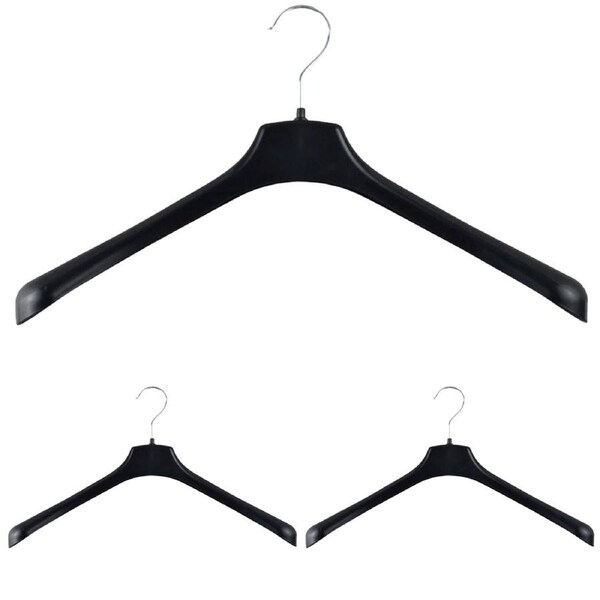 3x JACKET HANGER Heavy Duty 460mm Commercial Pants Clothing Coat Quality R51L